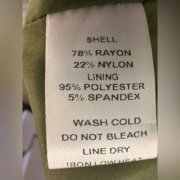 B.Right olive green shimmer balloon bottom sleeveless dress NWT - Picture 8 of 11